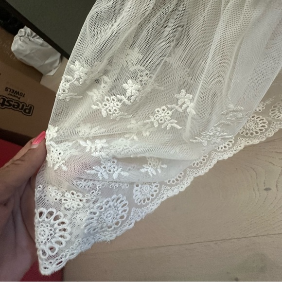 Spell RARE 🦄 Wild Belle Gown White Lace Maxi Dress W/original custom slip.Sz Sm - Picture 9 of 15